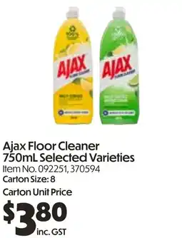 Campbells Wholesale Ajax Floor Cleaner offer