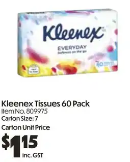 Campbells Wholesale Kleenex tissues 60 pack offer