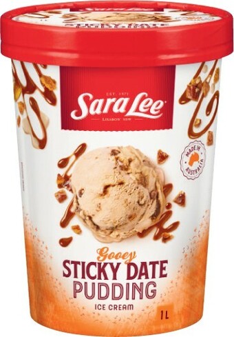 Coles Sara Lee Ice Cream Tub 1 Litre offer