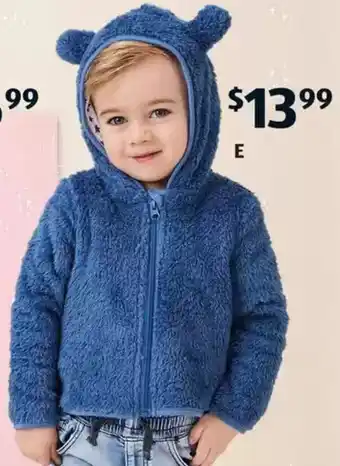 ALDI Infant Plush Jacket offer