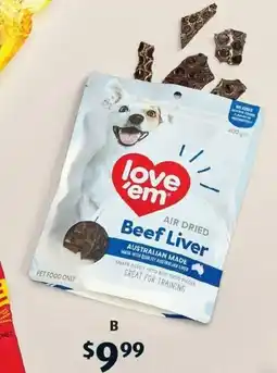 ALDI Love'em Beef Liver Dog Treats offer