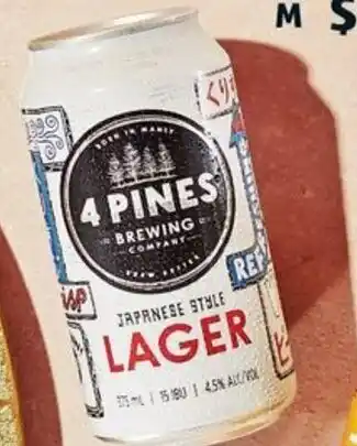 ALDI 4 Pines Japanese Style Lagerl offer