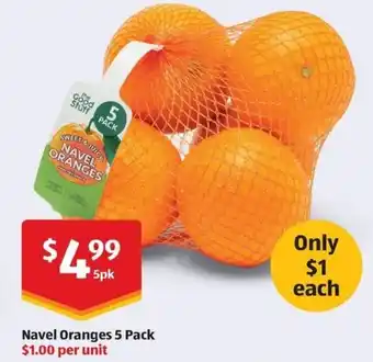 ALDI Navel Oranges offer