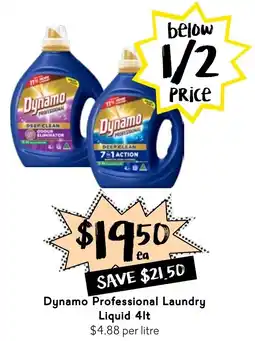 Drakes Dynamo Professional Laundry Liquid offer