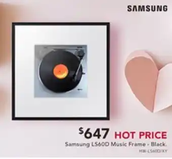 Harvey Norman Samsung LS60D Music Frame - Black offer