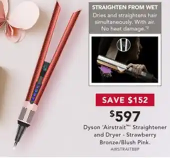 Harvey Norman Dyson 'Airstrait Straightener and Dryer offer