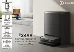 Harvey Norman Ecovacs deebot x5 omni pro ai offer