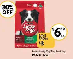 Foodworks Purina Lucky Dog Dry Food offer