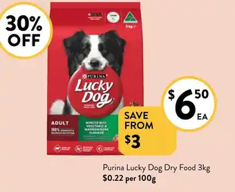 Foodworks Purina Lucky Dog Dry Food offer