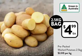 Foodworks Washed Potatoes offer