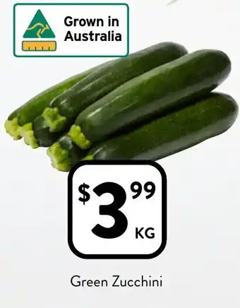 Foodworks Green Zucchini offer