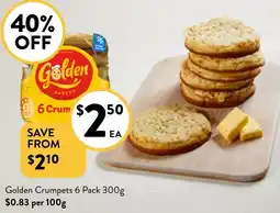 Foodworks Golden Crumpets offer