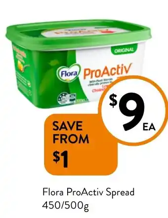 Foodworks Flora ProActiv Spread offer