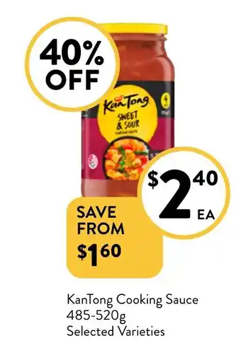 Foodworks KanTong Cooking Sauce offer