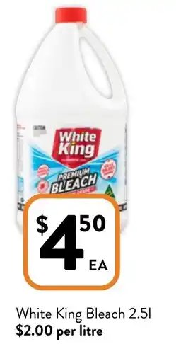 Foodworks White King Bleach offer