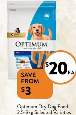 Foodworks Optimum Dry Dog Food offer