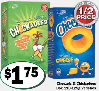 Friendly Grocer Cheezels & Chickadees Box offer