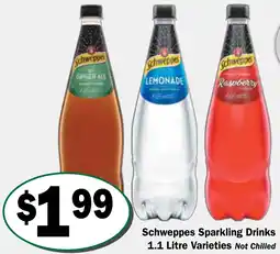 Friendly Grocer Schweppes Sparkling Drinks offer