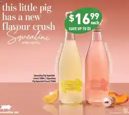 Liquor Legends Squealing Pig Squealini Lemon offer