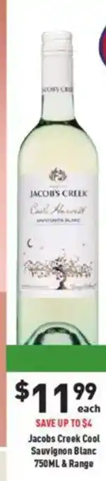 Liquor Legends Jacobs Creek Cool Sauvignon Blanc offer