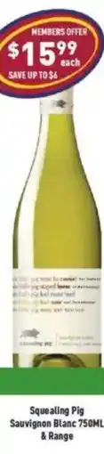 Liquor Legends Squealing Pig Sauvignon Blanc offer