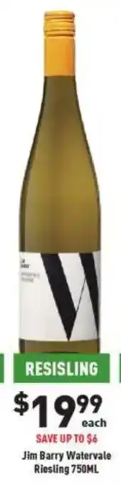 Liquor Legends Jim Barry Watervale Riesling offer