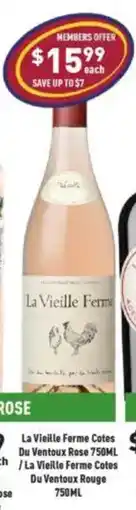 Liquor Legends La Vieille Ferme Cotes De Bortoli Rose La Vieille Ferme Cotes Du Ventoux Rouge offer