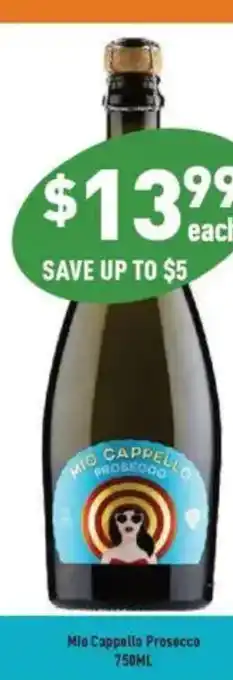 Liquor Legends Mio Cappello Prosecco offer