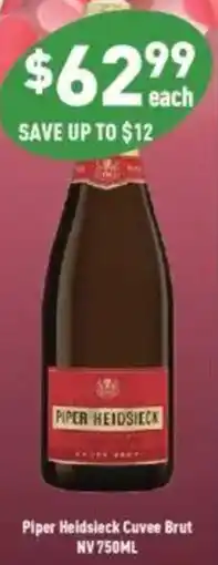 Liquor Legends Piper Heidsieck Cuvee Brut NV offer