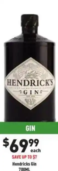 Liquor Legends Hendricks Gin offer