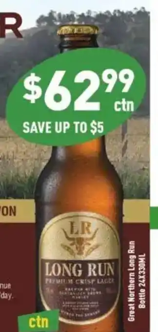 Liquor Legends Great Northern Long Run offer