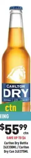 Liquor Legends Carlton Dry Can offer