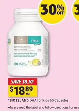 Cincotta Chemist Bio island dha for kids offer