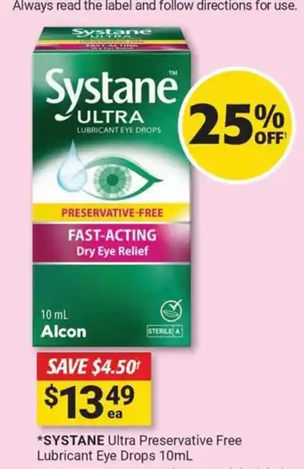 Cincotta Chemist Systane offer