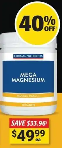 Cincotta Chemist Mega magnesium offer