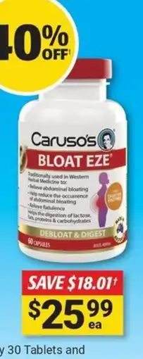 Cincotta Chemist Bloat eze offer