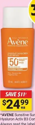 Cincotta Chemist Sunsitive sunscreen fluid spf50+ offer