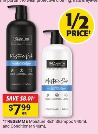 Cincotta Chemist Moisture Rich Shampoo  and Conditioner offer