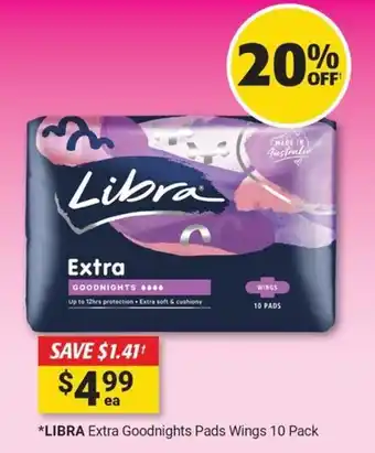 Cincotta Chemist Extra Goodnights Pads Wings offer