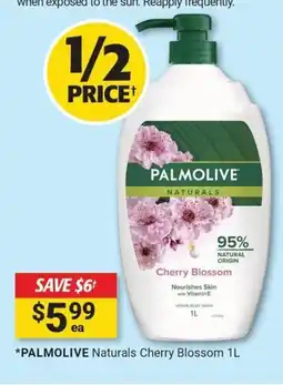 Cincotta Chemist Palmolive naturals cherry blossom offer