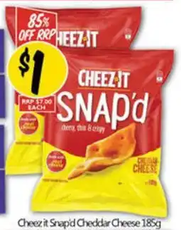 NQR Cheez it snapid cheddar cheese offer