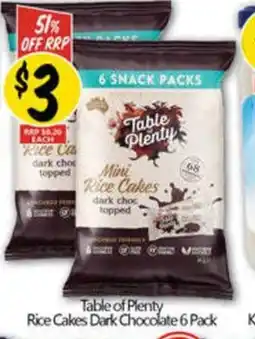 NQR Rice Cakes Dark Chocolate offer