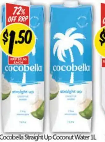 NQR Cocobella straight up coconut water offer