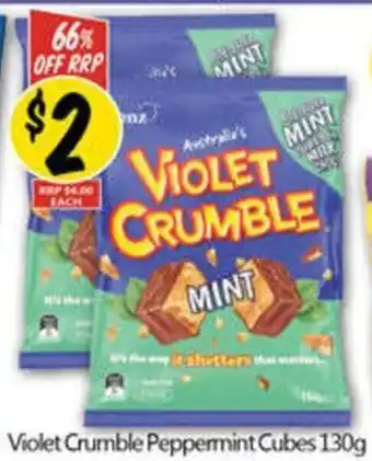 NQR Violet Crumble Peppermint Cubes offer