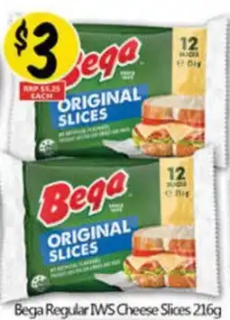 NQR Bega Regular IWS Cheese Slices offer