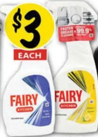 NQR Fairy dish & kitchen spray offer