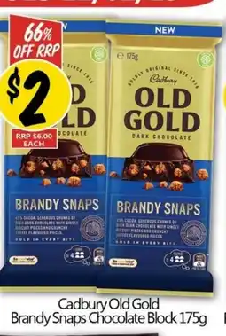 NQR Cadbury Old Gold Brandy Snaps Chocolate Block offer