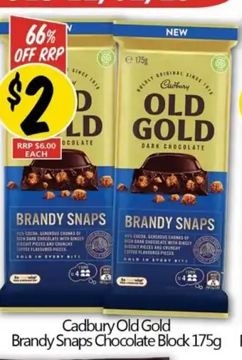 NQR Cadbury Old Gold Brandy Snaps Chocolate Block offer