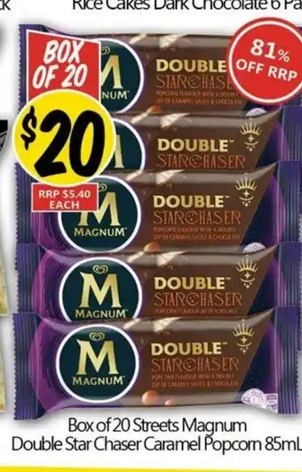 NQR Streets Magnum Double Star Chaser Caramel Popcorn offer