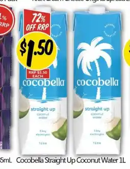 NQR Cocobella Straight Up Coconut Water offer